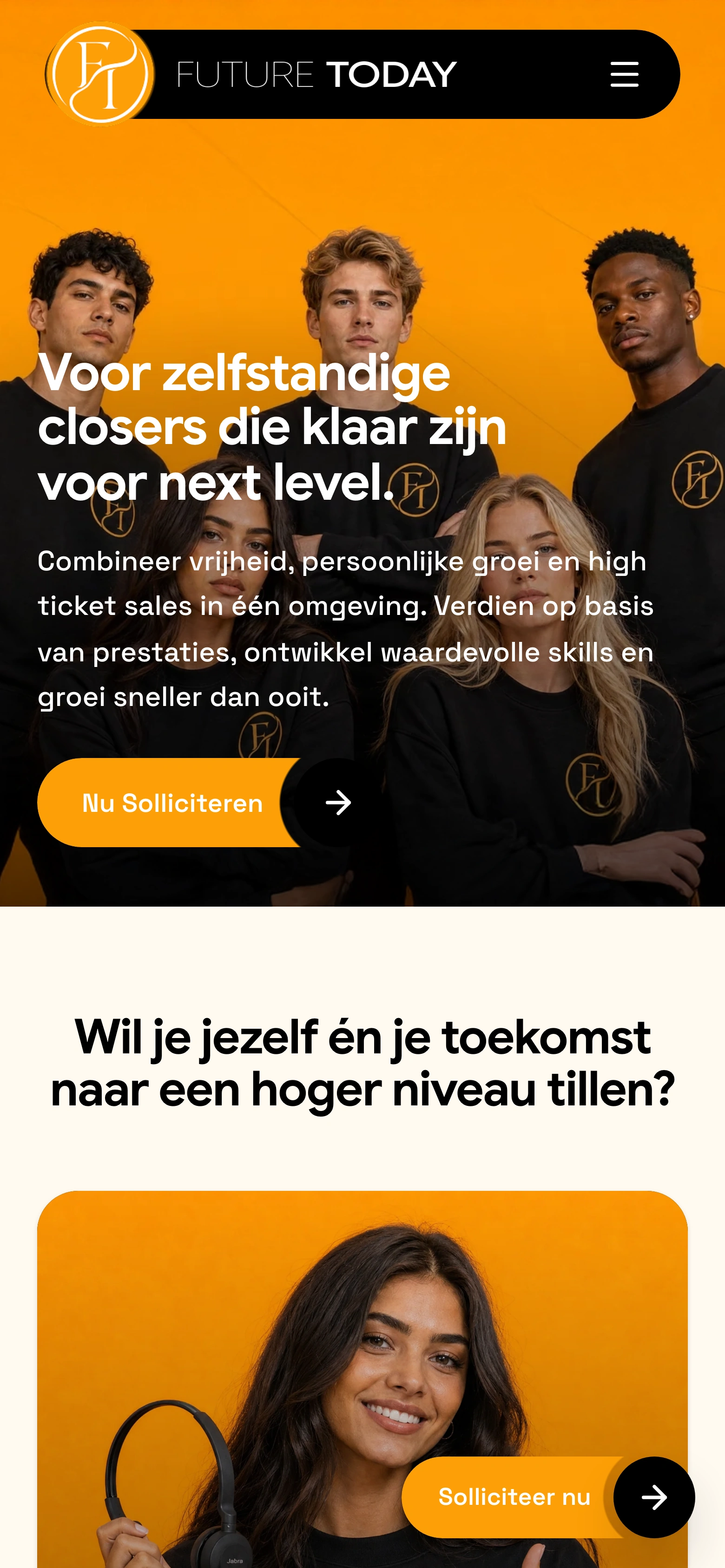Future Today — mobiele website