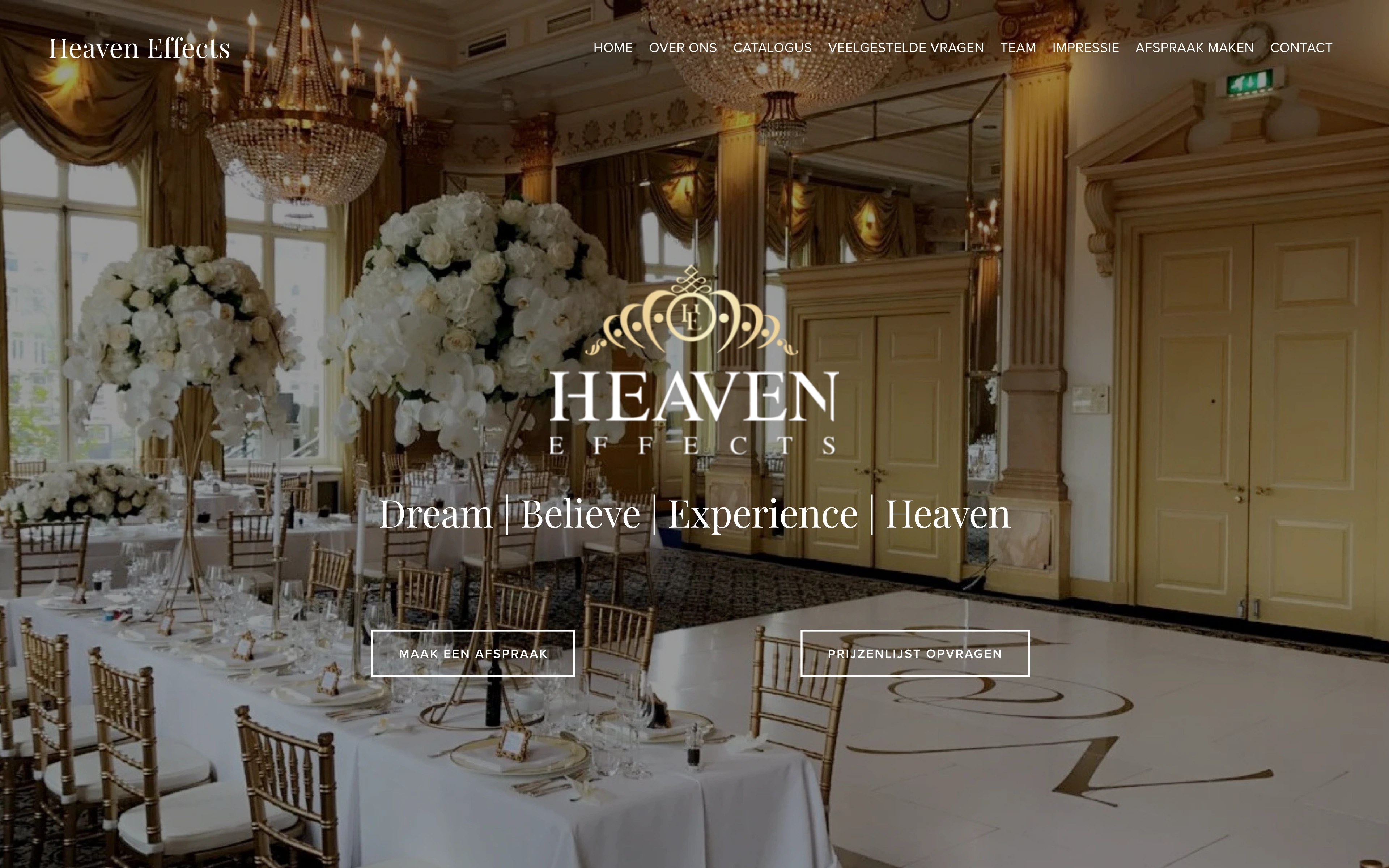 Heaven Effects website