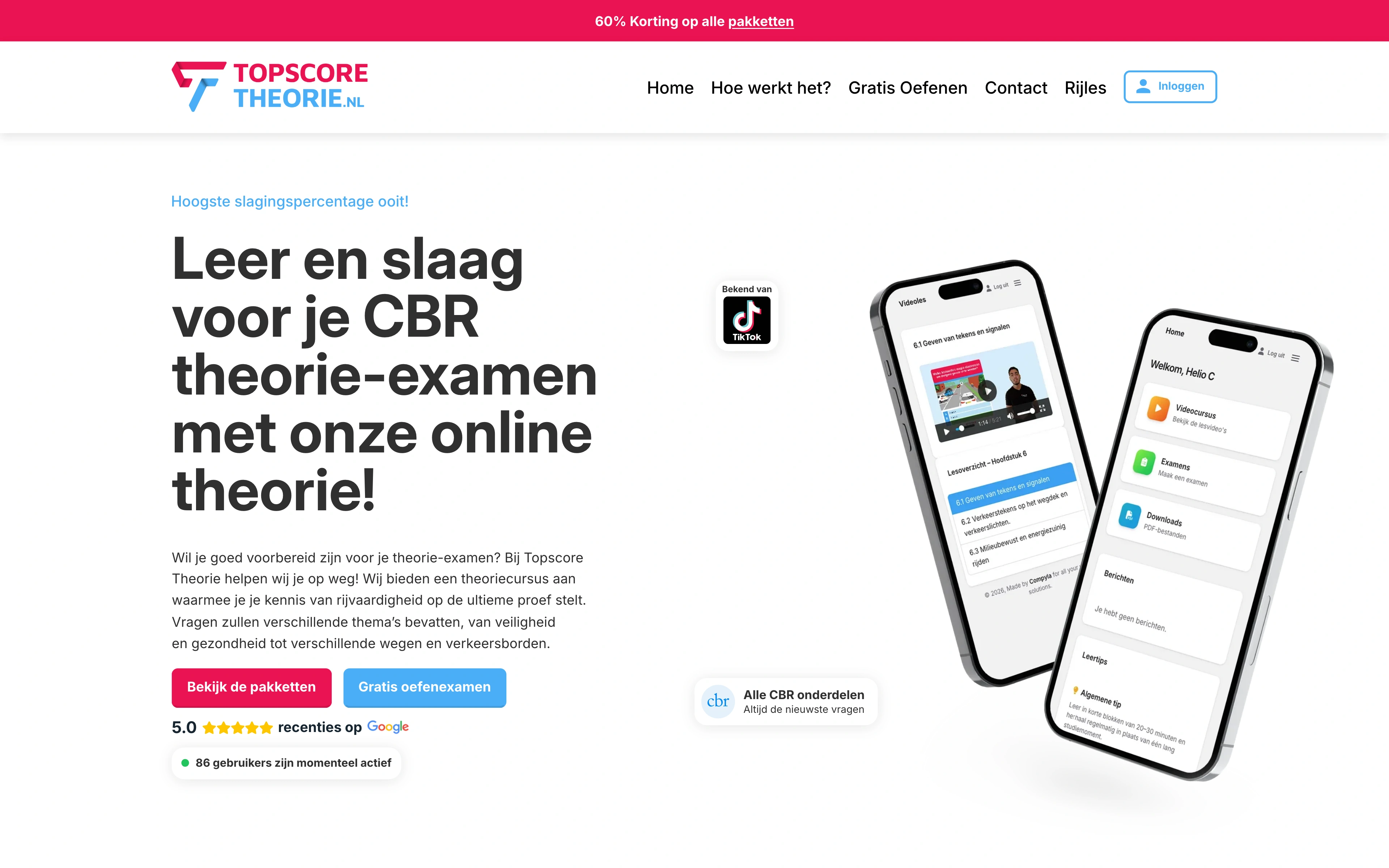 Topscore Theorie — website