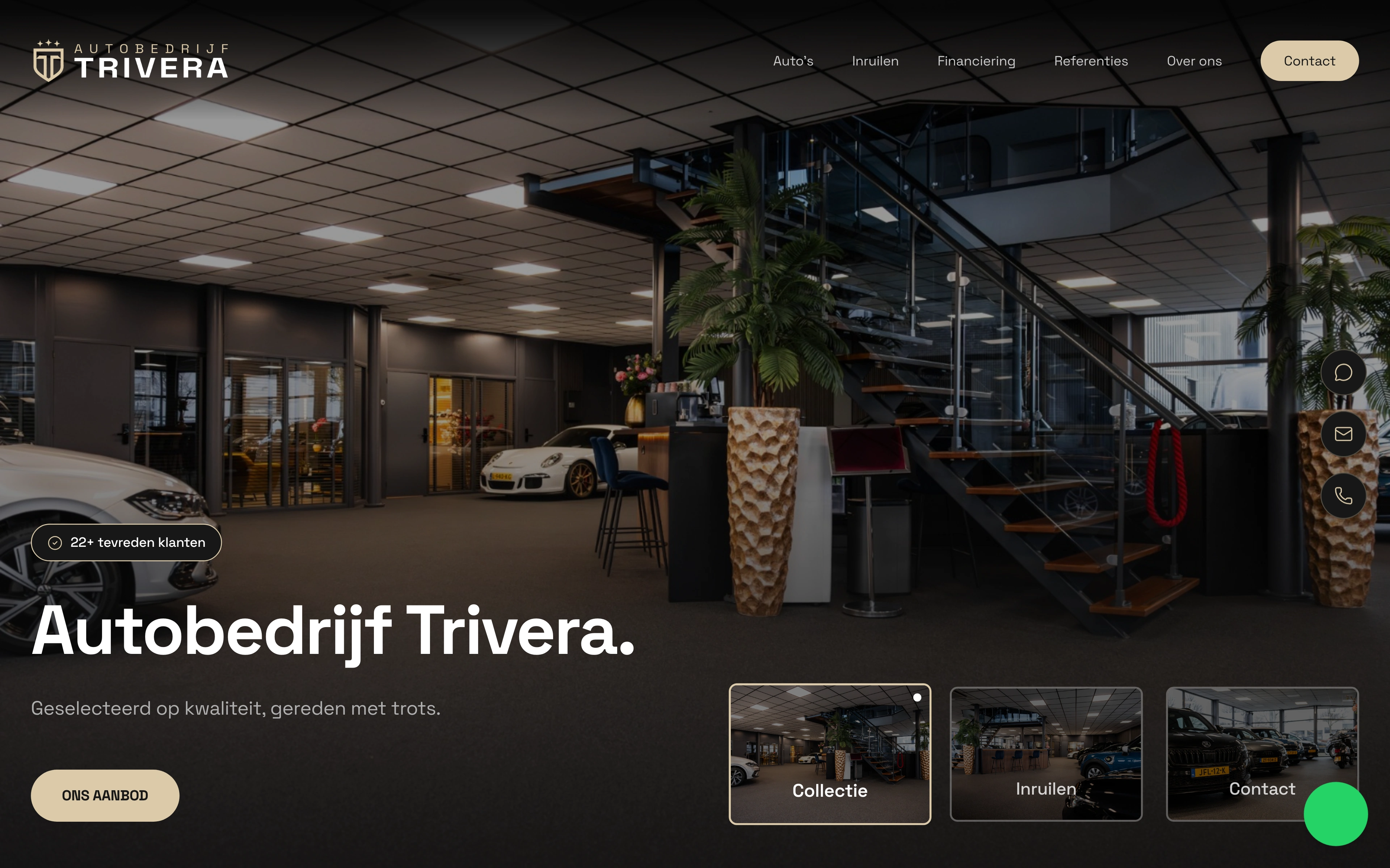 Autobedrijf Trivera website